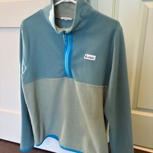 COTOPAXI Amado Women's sz M fleece sweater top 1/2 zip bluegrass long sleeve
